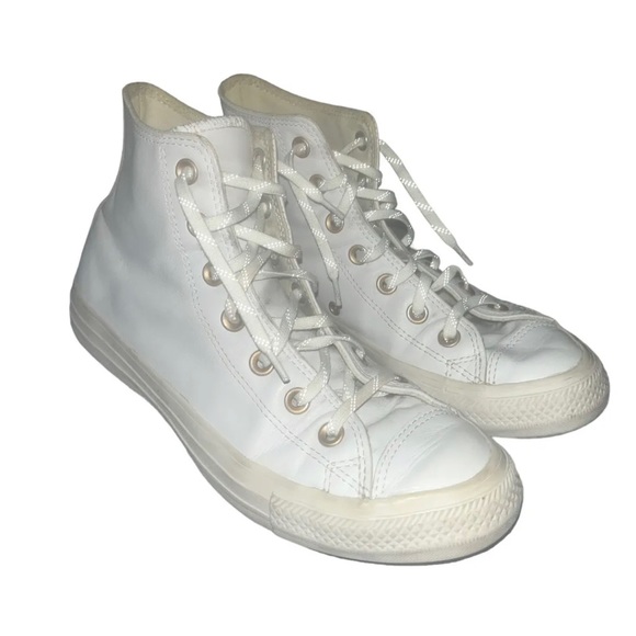 Converse Shoes - Converse Chuck Taylor All Star leather high tops white
